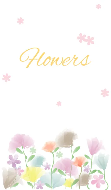 [LINE着せ替え] F l o w e r s - Pretty 33 -の画像1