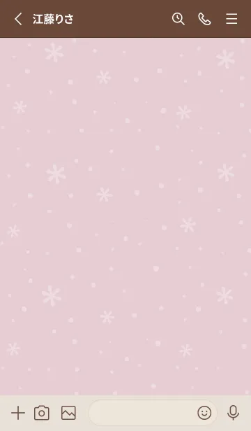 [LINE着せ替え] クリスマス7<ピンク>の画像2