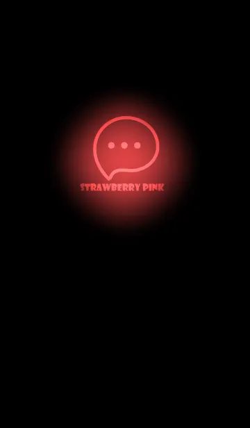 [LINE着せ替え] Strawberry Pink Neon Theme V3 (JP)の画像1
