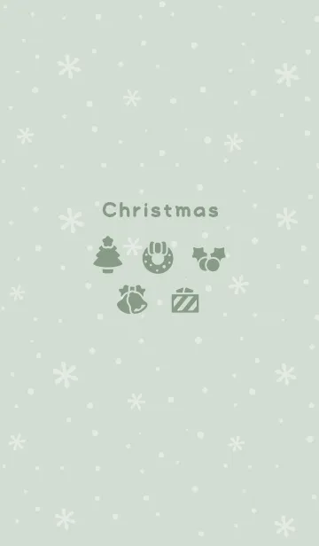 [LINE着せ替え] クリスマス7<グリーン>の画像1