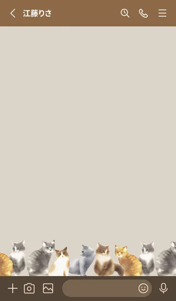 [LINE着せ替え] 猫に囲まれているだけで幸せ♪7の画像2