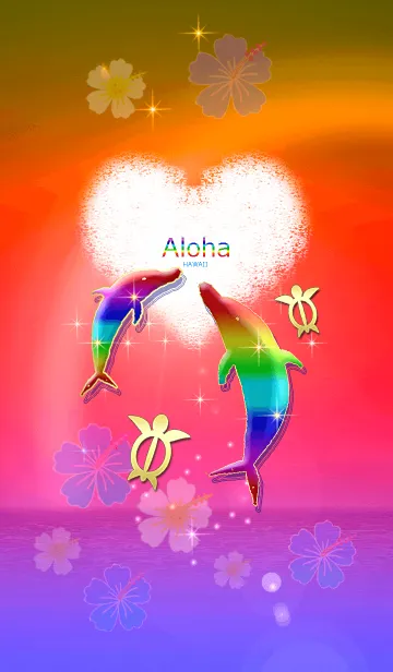 最強運気アップ♡LOVE ハワイ ALOHA+151 赤の着せ替えメイン画像