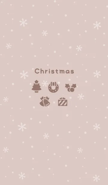 [LINE着せ替え] クリスマス7<ブラウン>の画像1