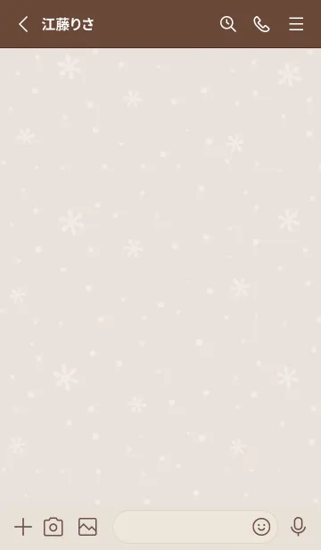 [LINE着せ替え] クリスマス7<ベージュ>の画像2