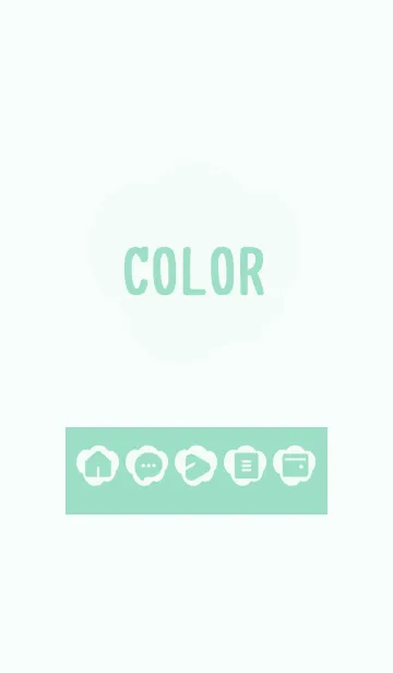 [LINE着せ替え] green color U25の画像1