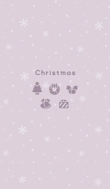 [LINE着せ替え] クリスマス7<パープルピンク>の画像1