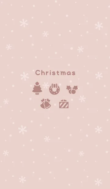 [LINE着せ替え] クリスマス7<ピンクオレンジ>の画像1