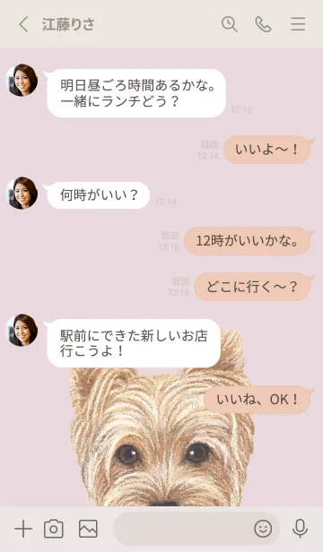 [LINE着せ替え] ICON DOG - ヨークシャーテリア - PK/03の画像3