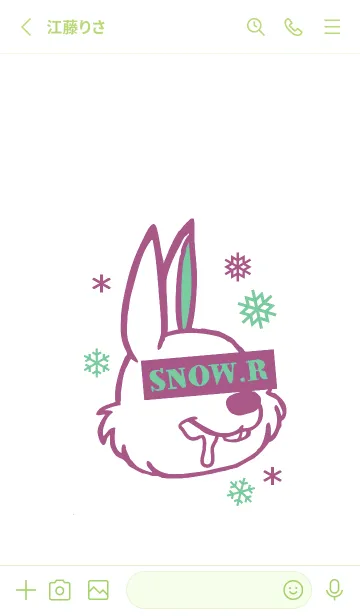 [LINE着せ替え] スノー ラビット _30の画像2