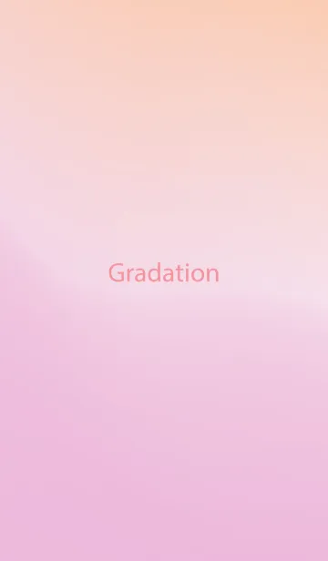 [LINE着せ替え] gradation ORANGE&PINK 37の画像1