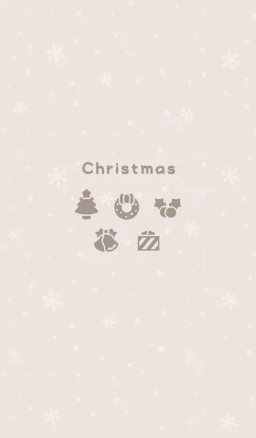 [LINE着せ替え] クリスマス8<ベージュ>の画像1