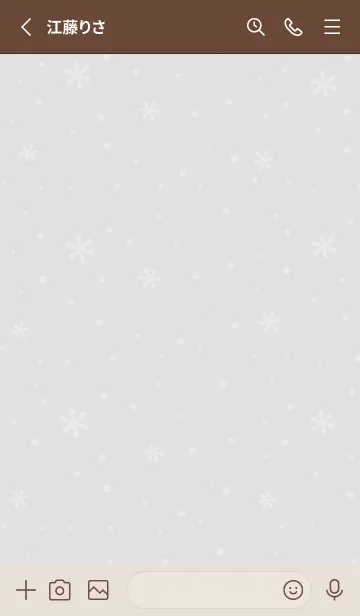 [LINE着せ替え] クリスマス8<グレー>の画像2