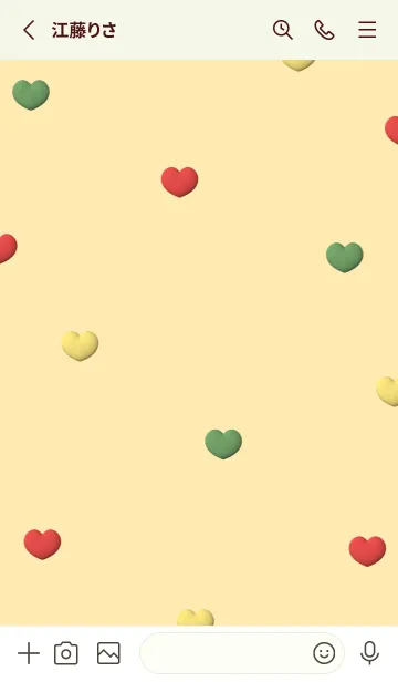 [LINE着せ替え] Cute Cute Little Heart New 10の画像2