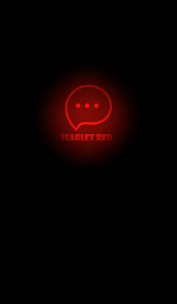 [LINE着せ替え] Scarlet Red Neon Theme V3 (JP)の画像1