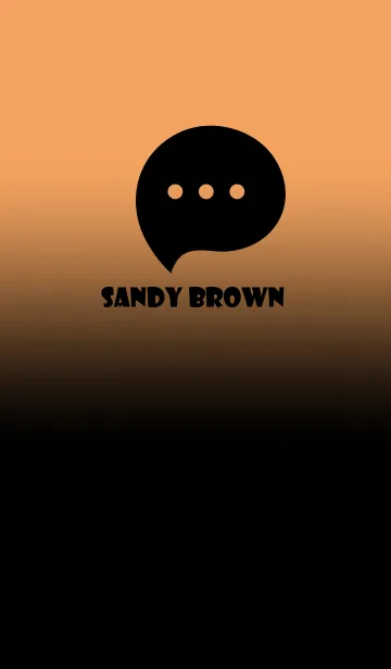 [LINE着せ替え] Black & Sandy Brown Theme V3 (JP)の画像1