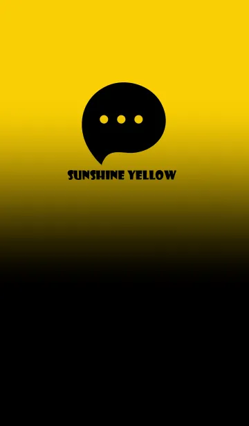 [LINE着せ替え] Black & Sunshine yellow Theme V3 (JP)の画像1
