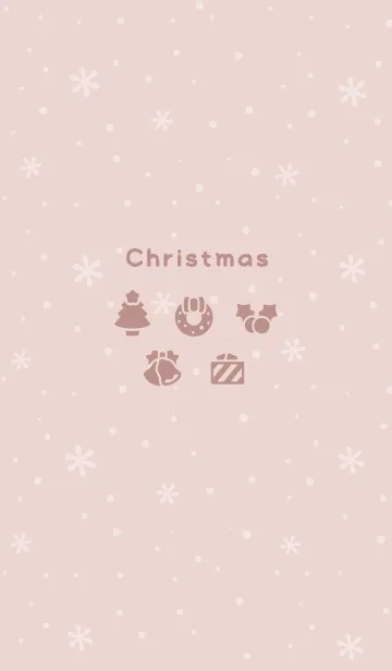 [LINE着せ替え] クリスマス8<ピンクオレンジ>の画像1
