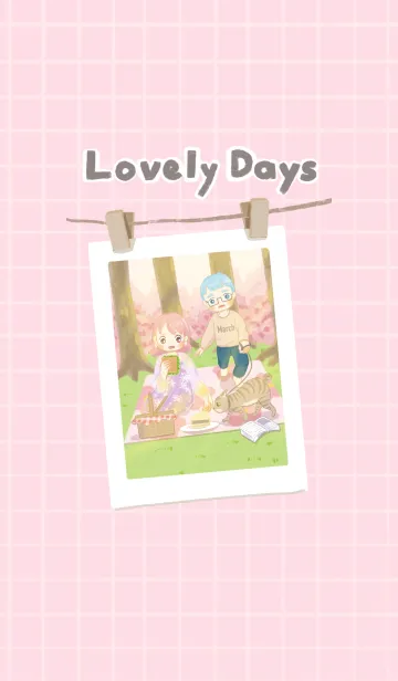 [LINE着せ替え] ラブリータイム - 春の日の画像1