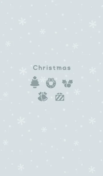 [LINE着せ替え] クリスマス8<グリーンブルー>の画像1