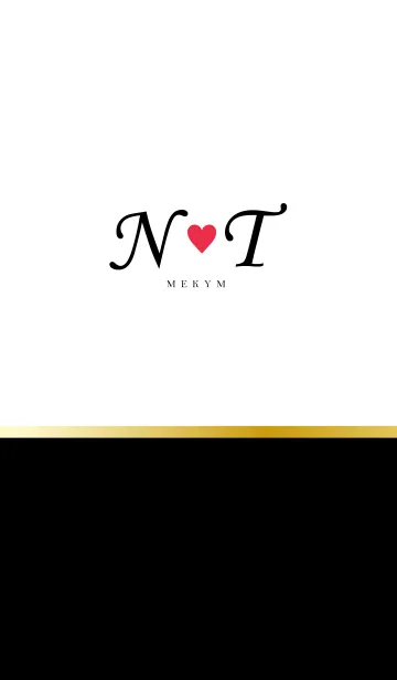 [LINE着せ替え] LOVE-INITIAL N&T イニシャル 7の画像1