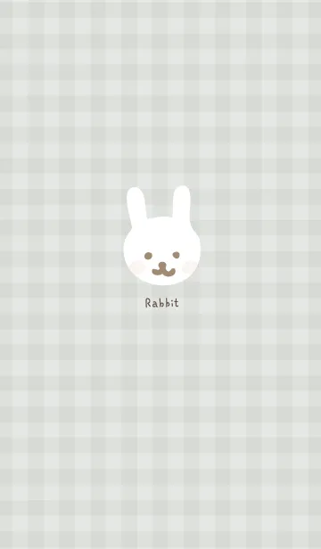 [LINE着せ替え] うさぎ チェック柄6の画像1