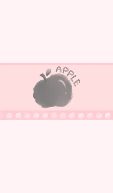 [LINE着せ替え] Smudged apple J-light gray red (Pi3)の画像1