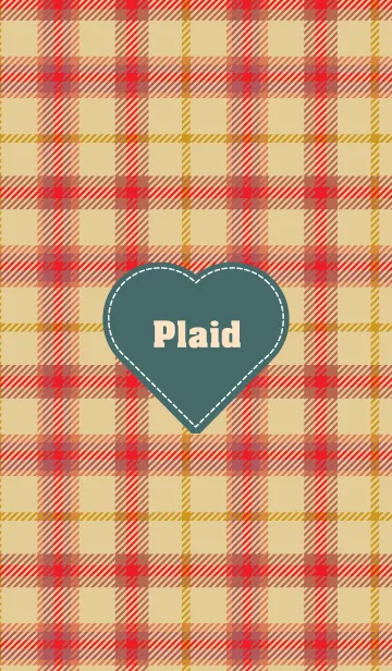 [LINE着せ替え] plaid & Heart 15の画像1