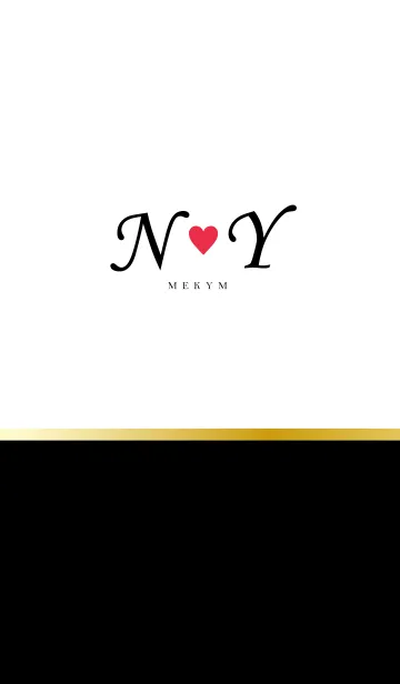LOVE-INITIAL N&Y イニシャル 7のLINE着せ替え