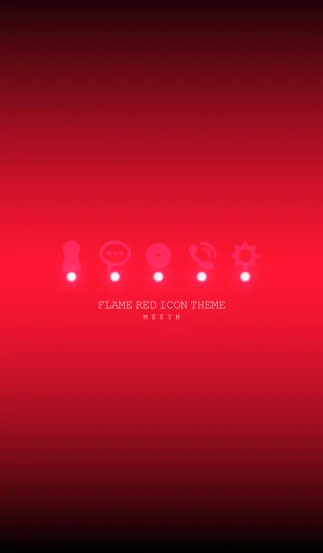 [LINE着せ替え] FLAME RED ICON THEME -MEKYM-の画像1