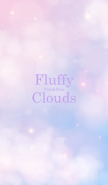 [LINE着せ替え] Fluffy Clouds Pink&Blue-MEKYM 31の画像1