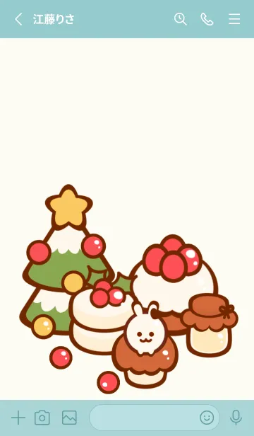 [LINE着せ替え] I love Christmas sweets 2の画像2