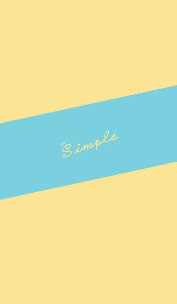 [LINE着せ替え] Simple Lines J-Indigo (Ye3)の画像1