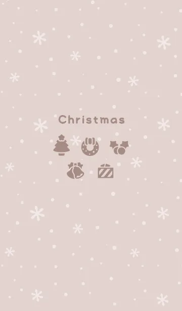 [LINE着せ替え] クリスマス9<ブラウン>の画像1