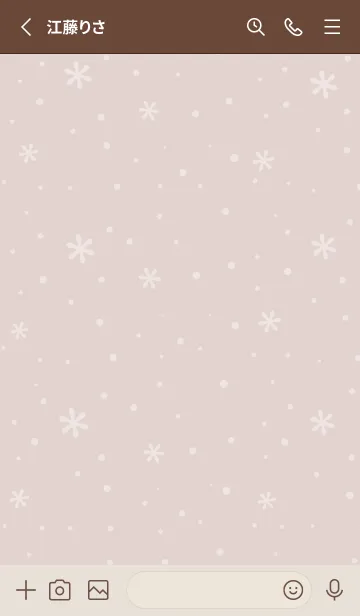 [LINE着せ替え] クリスマス9<ブラウン>の画像2