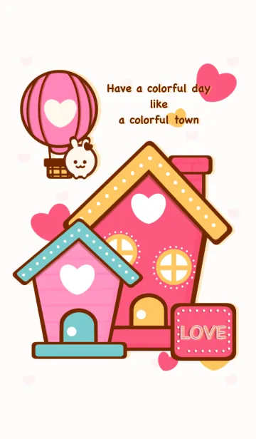 [LINE着せ替え] Colorful day Colorful townの画像1