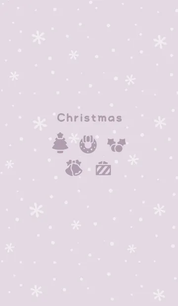 [LINE着せ替え] クリスマス9<パープルピンク>の画像1