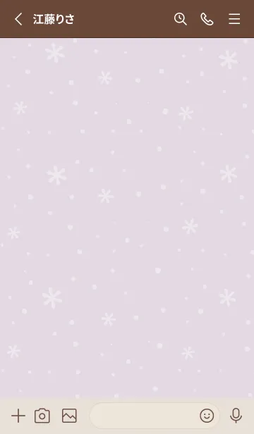 [LINE着せ替え] クリスマス9<パープルピンク>の画像2