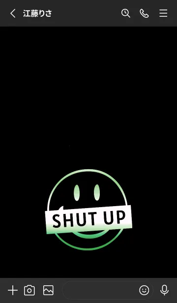 [LINE着せ替え] スマイル グラデーション 194の画像2