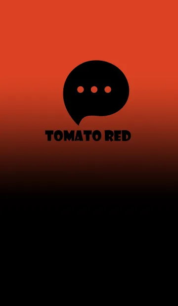 [LINE着せ替え] Black & Tomato Red Theme V3 (JP)の画像1