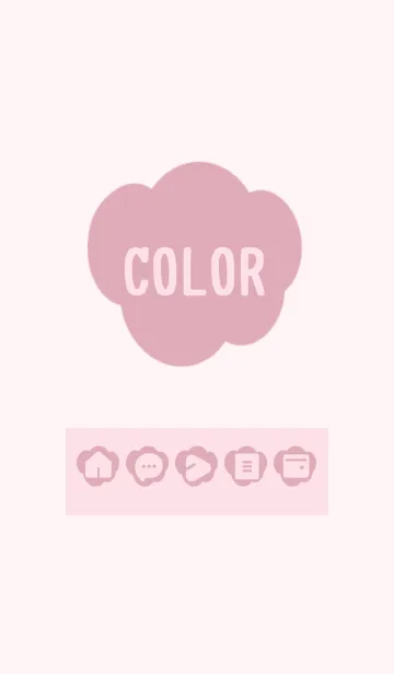[LINE着せ替え] pink color U15の画像1
