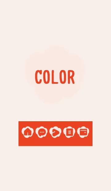 [LINE着せ替え] red color U12の画像1