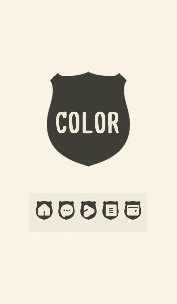 [LINE着せ替え] beige color V13の画像1