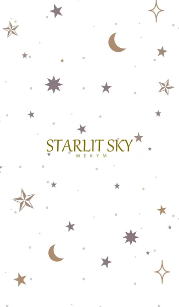 [LINE着せ替え] STARLIT SKY-WHITE 25の画像1