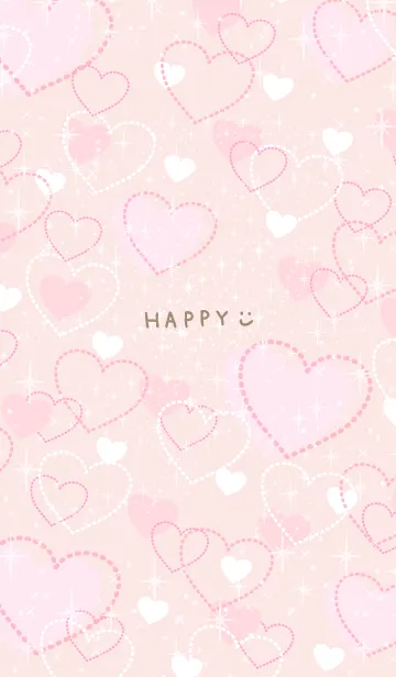 [LINE着せ替え] いっぱいのハート 大人24の画像1