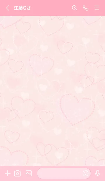 [LINE着せ替え] いっぱいのハート 大人24の画像2