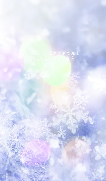 [LINE着せ替え] 雪の結晶 #Lights 16の画像1
