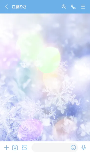 [LINE着せ替え] 雪の結晶 #Lights 16の画像2