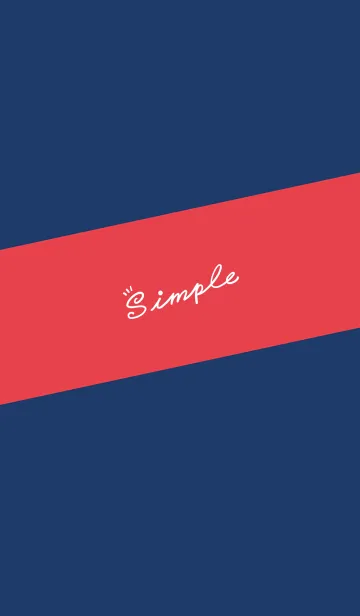 [LINE着せ替え] Simple Lines J-Deep Indigo (Re3)の画像1