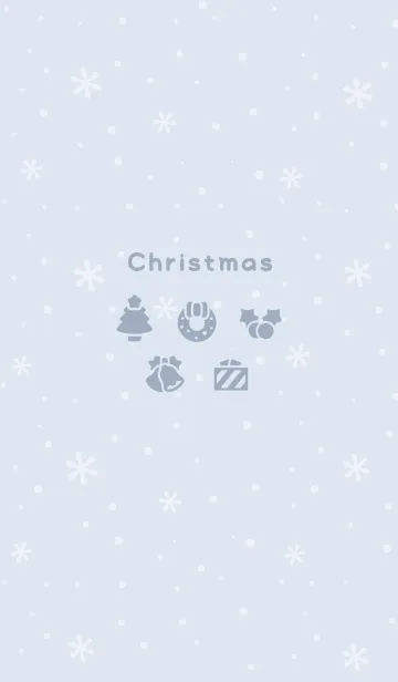 [LINE着せ替え] クリスマス10<ブルー>の画像1