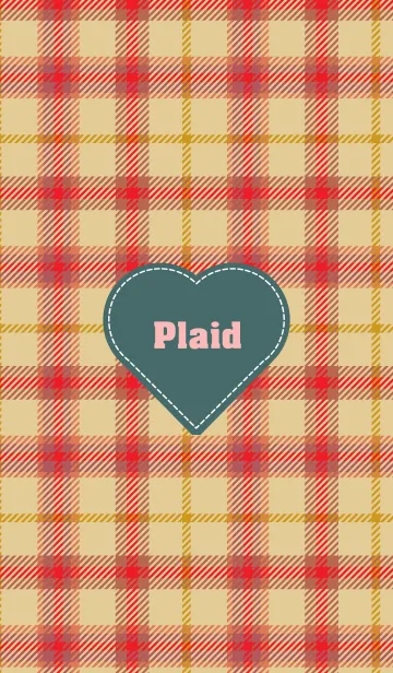 [LINE着せ替え] plaid & Heart 17の画像1